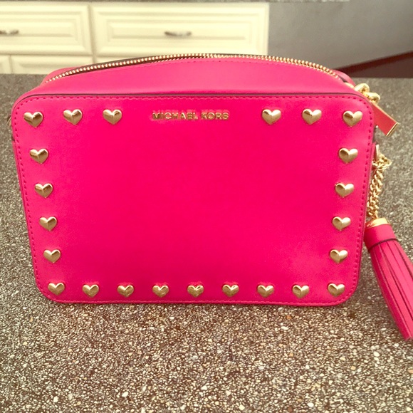 michael kors heart crossbody